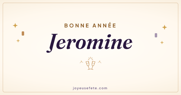 Image « Bonne année Jeromine » au format large