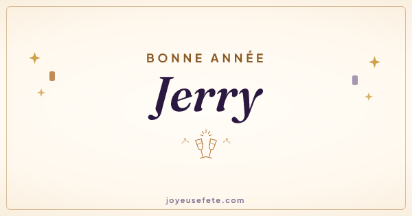 Image « Bonne année Jerry » au format large