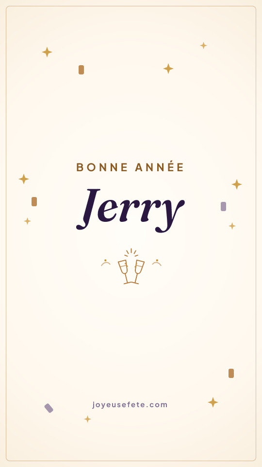 Image « Bonne année Jerry » au format story