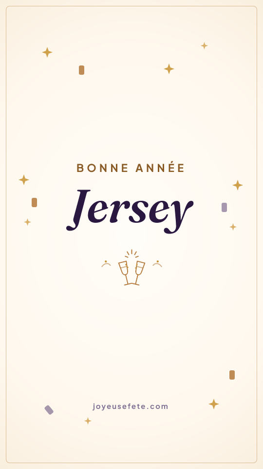 Image « Bonne année Jersey » au format story