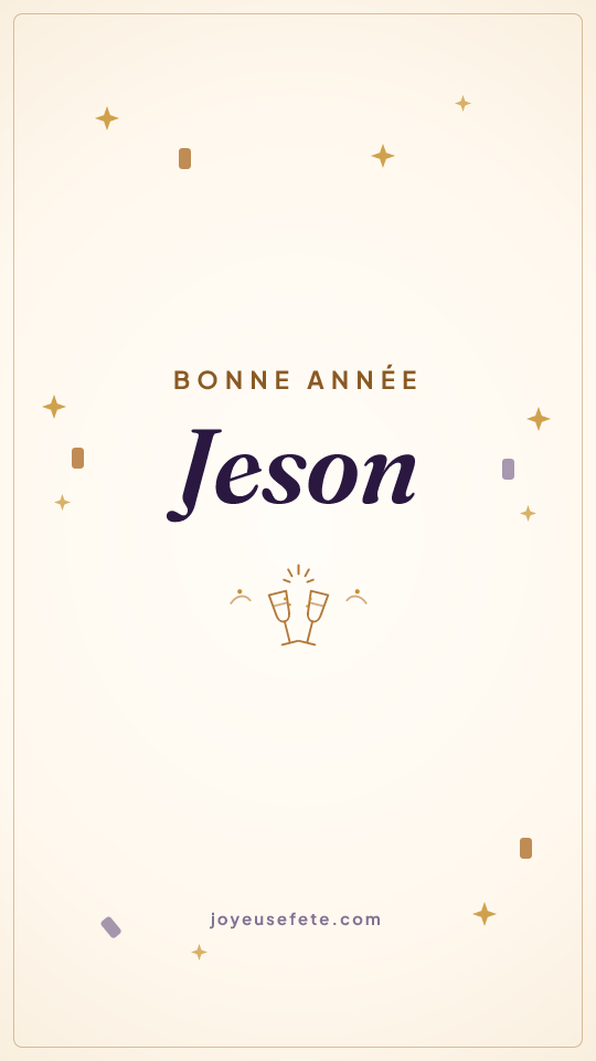 Image « Bonne année Jeson » au format story