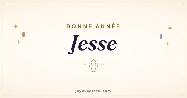 Image « Bonne année Jesse » au format large