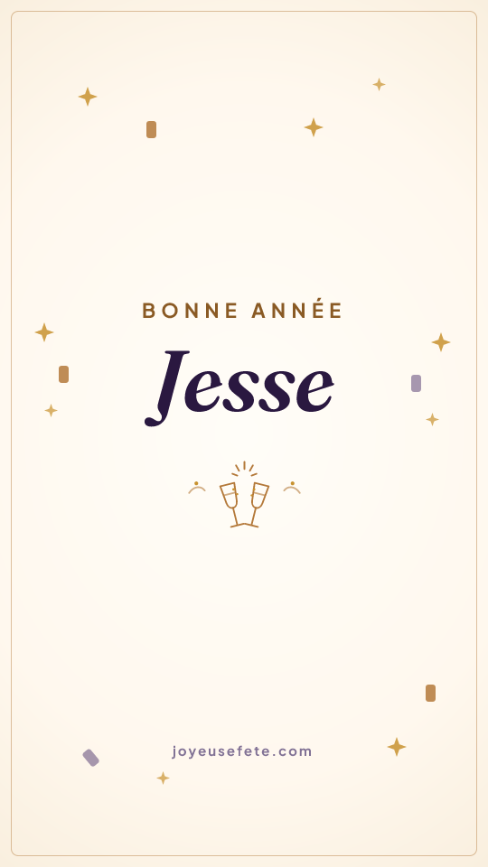 Image « Bonne année Jesse » au format story