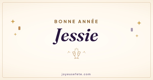 Image « Bonne année Jessie » au format large