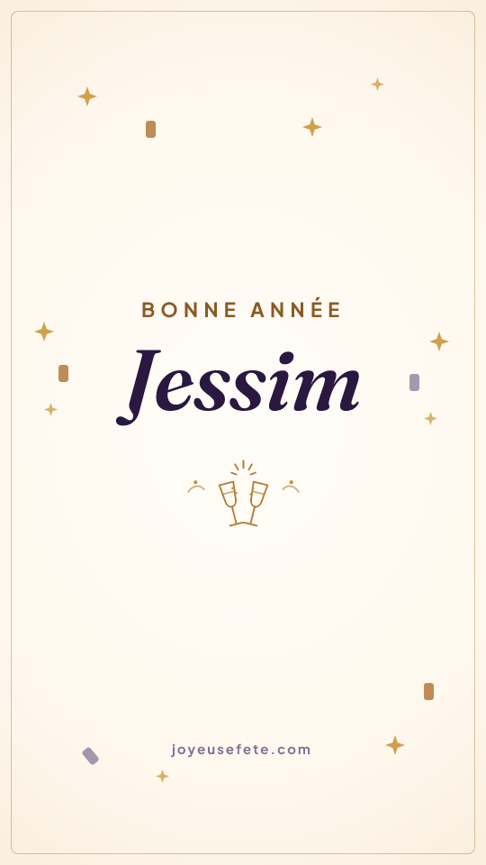 Image « Bonne année Jessim » au format story