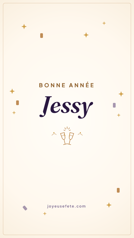 Image « Bonne année Jessy » au format story