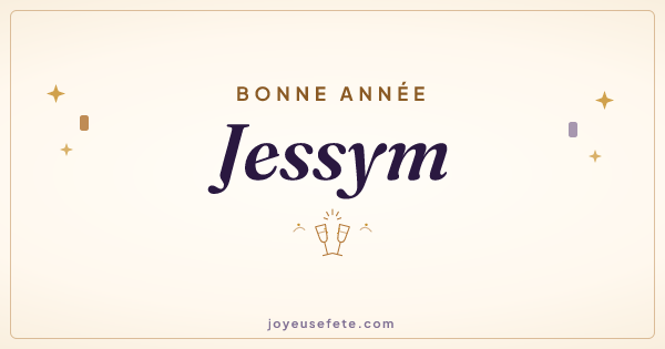 Image « Bonne année Jessym » au format large