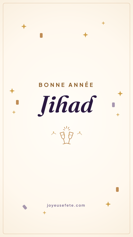 Image « Bonne année Jihad » au format story