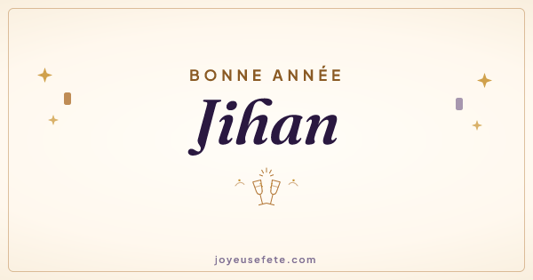 Image « Bonne année Jihan » au format large