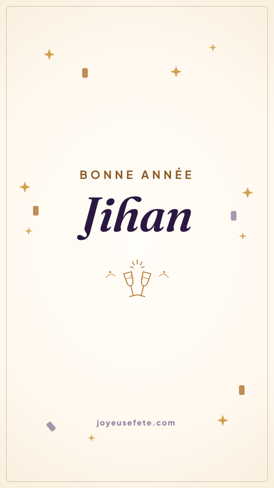 Image « Bonne année Jihan » au format story