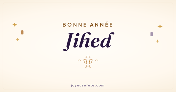 Image « Bonne année Jihed » au format large