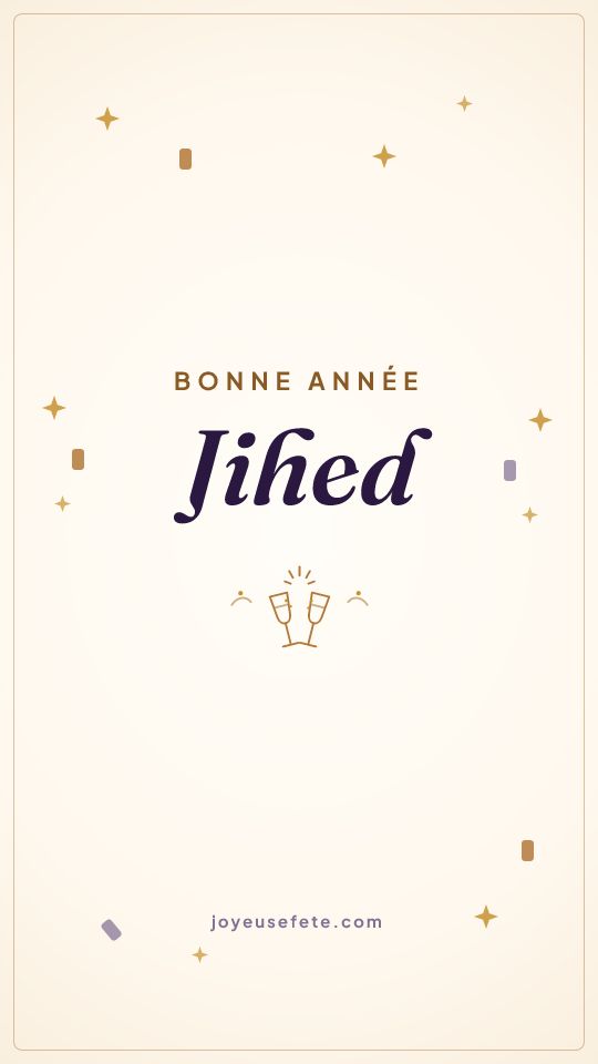 Image « Bonne année Jihed » au format story