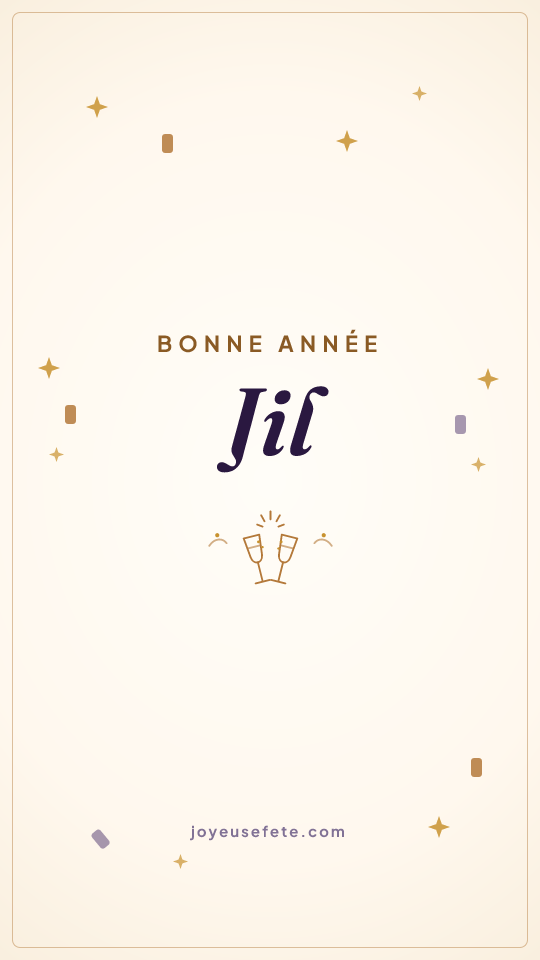 Image « Bonne année Jil » au format story