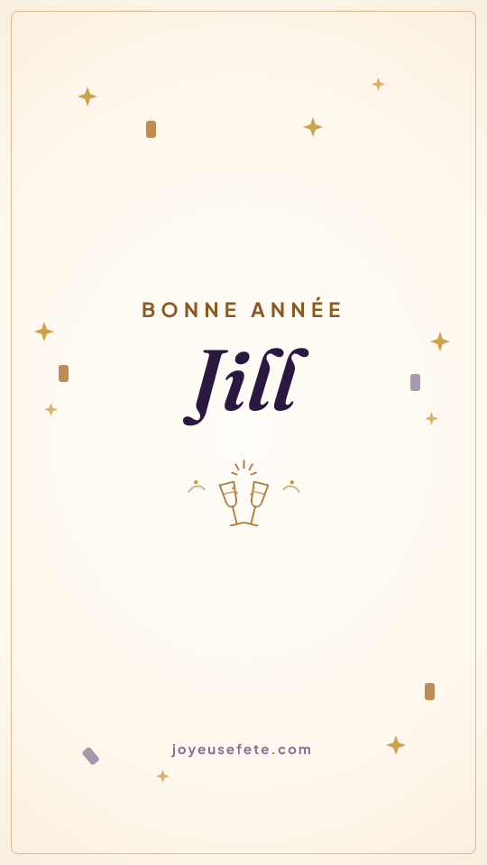 Image « Bonne année Jill » au format story