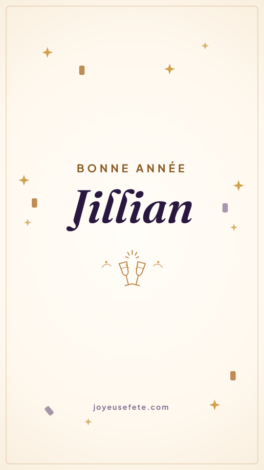 Image « Bonne année Jillian » au format story