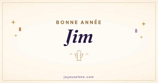 Image « Bonne année Jim » au format large
