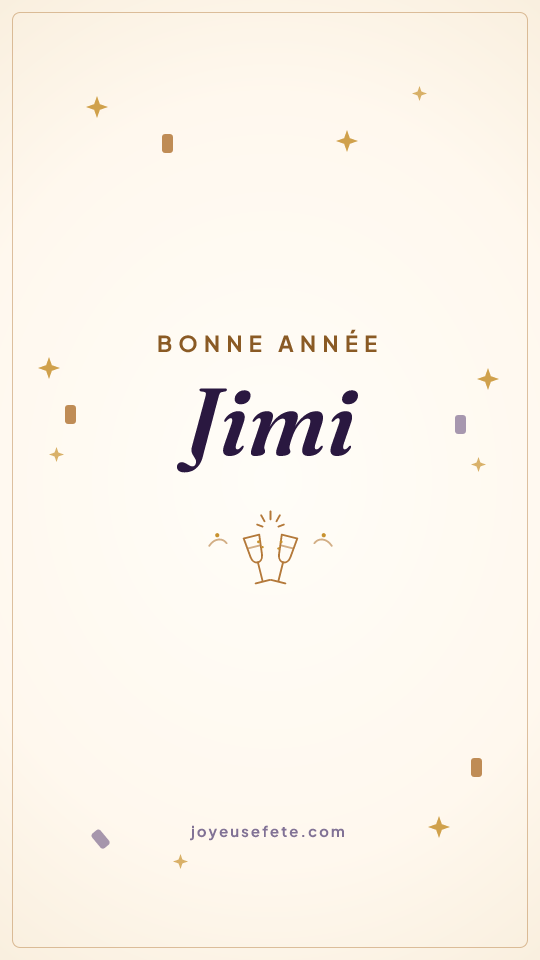 Image « Bonne année Jimi » au format story