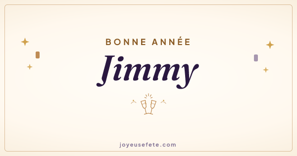 Image « Bonne année Jimmy » au format large