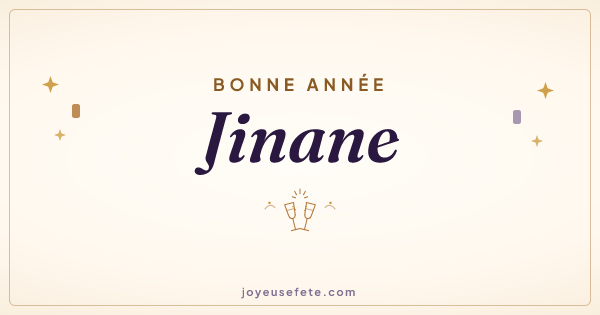 Image « Bonne année Jinane » au format large