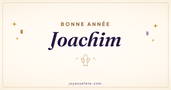 Image « Bonne année Joachim » au format large