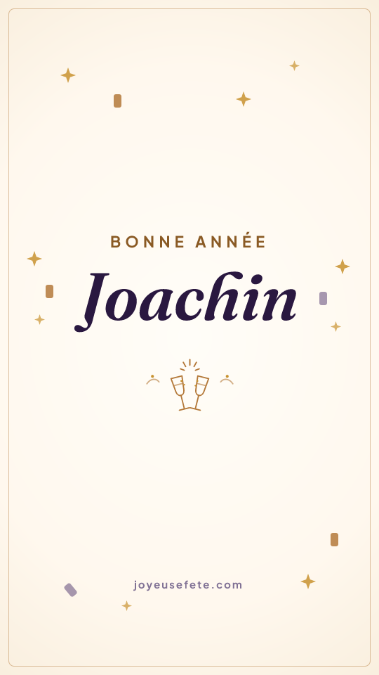 Image « Bonne année Joachin » au format story