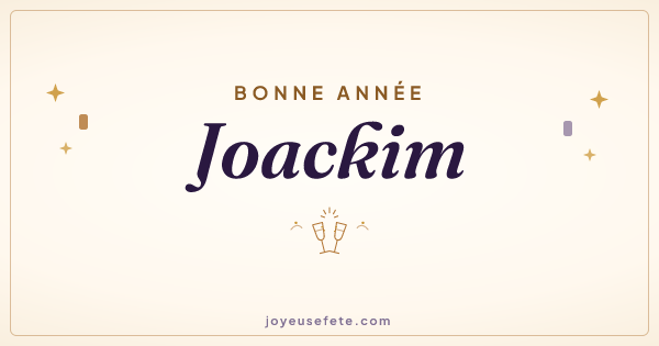 Image « Bonne année Joackim » au format large