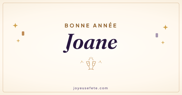 Image « Bonne année Joane » au format large