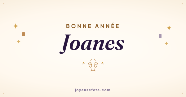 Image « Bonne année Joanes » au format large