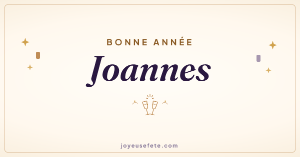 Image « Bonne année Joannes » au format large