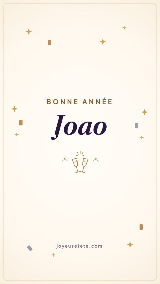 Image « Bonne année Joao » au format story