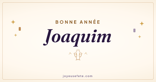 Image « Bonne année Joaquim » au format large