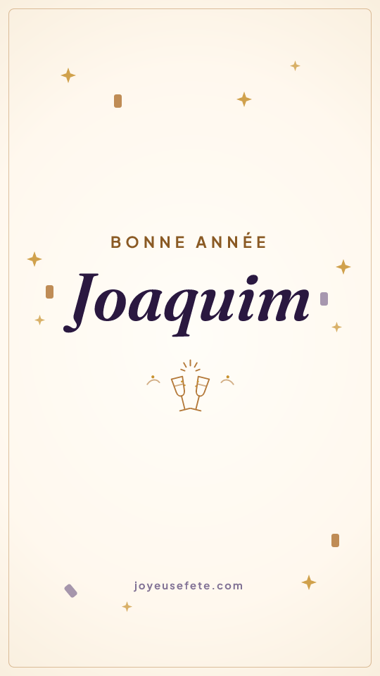 Image « Bonne année Joaquim » au format story