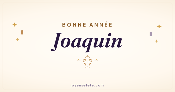 Image « Bonne année Joaquin » au format large