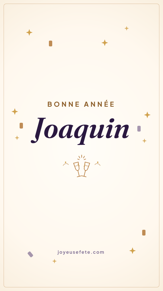 Image « Bonne année Joaquin » au format story