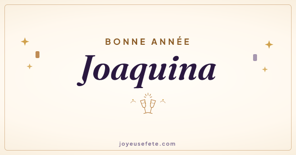 Image « Bonne année Joaquina » au format large