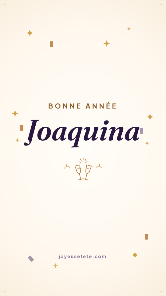 Image « Bonne année Joaquina » au format story