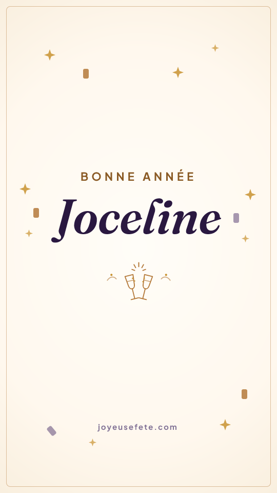 Image « Bonne année Joceline » au format story