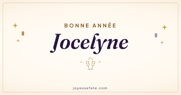 Image « Bonne année Jocelyne » au format large