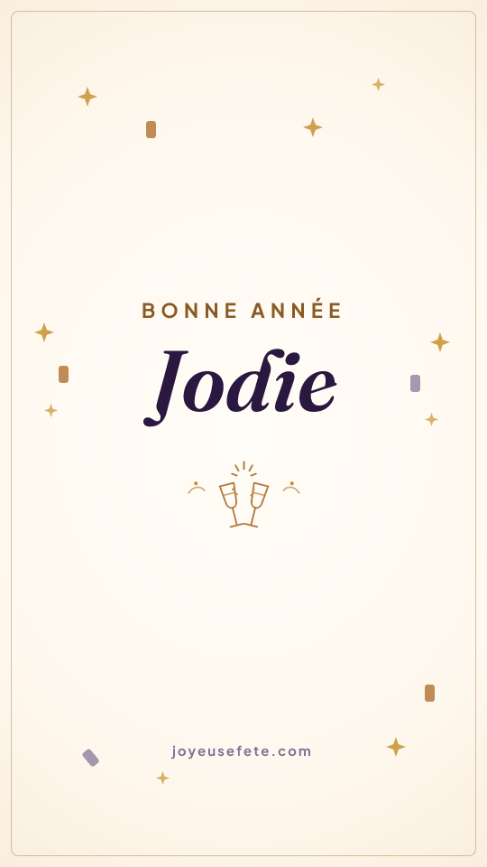 Image « Bonne année Jodie » au format story