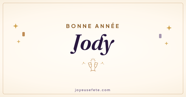 Image « Bonne année Jody » au format large