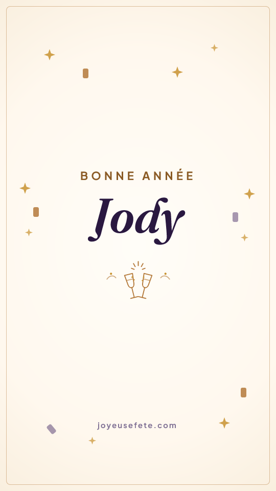 Image « Bonne année Jody » au format story