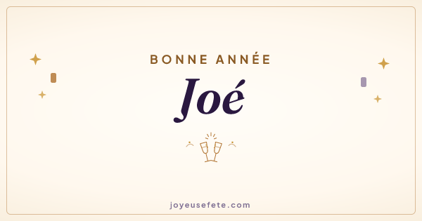 Image « Bonne année Joé » au format large