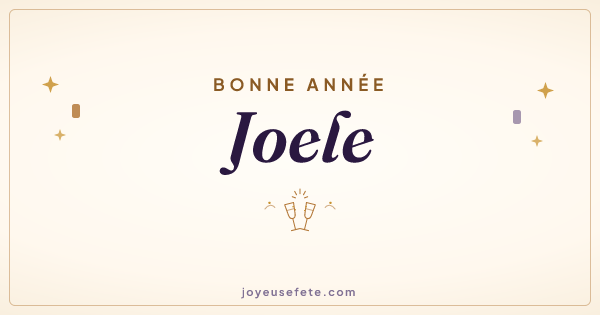 Image « Bonne année Joele » au format large