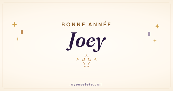 Image « Bonne année Joey » au format large