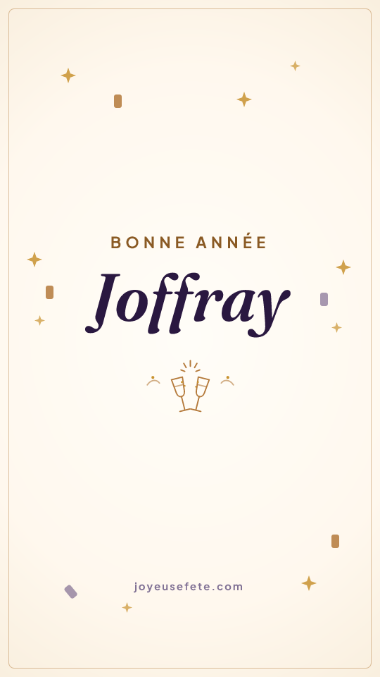 Image « Bonne année Joffray » au format story
