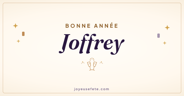 Image « Bonne année Joffrey » au format large