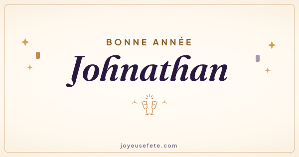 Image « Bonne année Johnathan » au format large