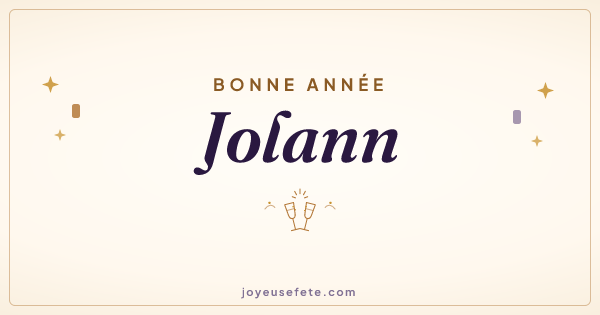 Image « Bonne année Jolann » au format large