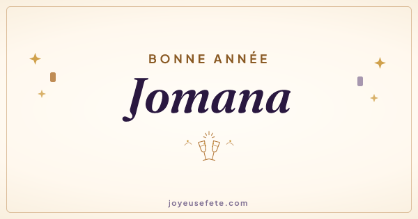Image « Bonne année Jomana » au format large