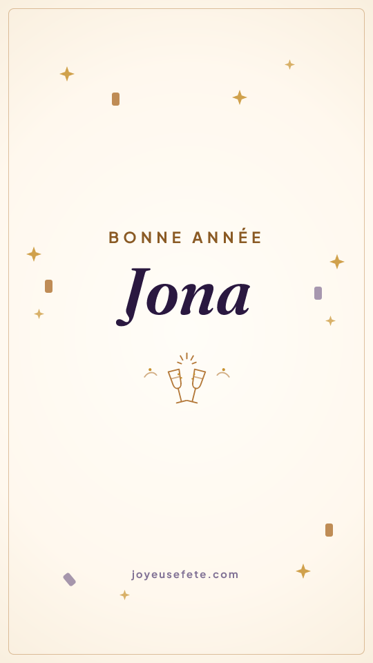 Image « Bonne année Jona » au format story